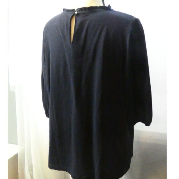 Haptics by Holly Harper Women's Large Embroidered Cotton Blouse - Picture 4 of 5